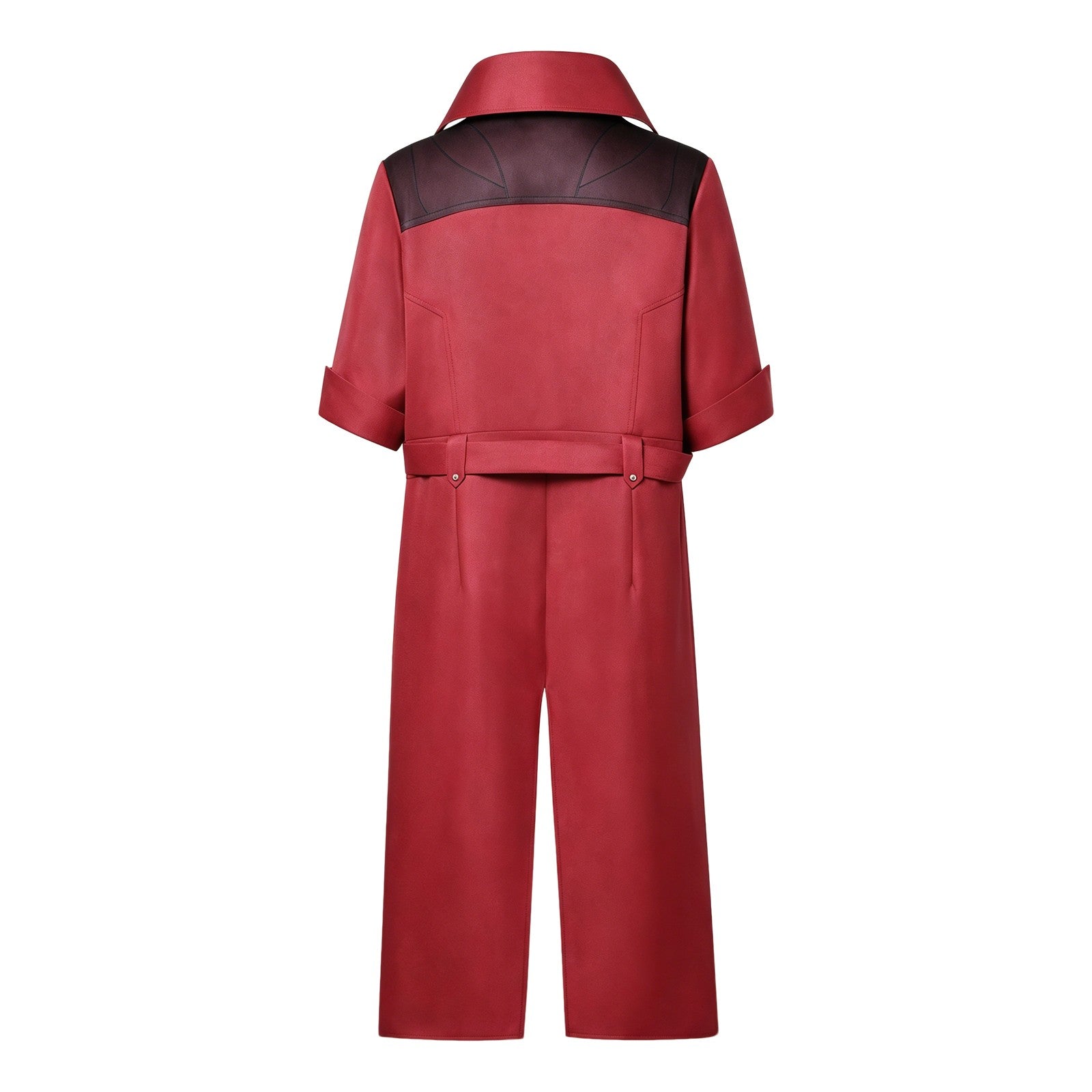 Dante Cosplay Costumes Men's Uniform Red Long Poncho Jacket Set Ruby Pendant Necklace Roleplay Prop Outfits Halloween Carnival