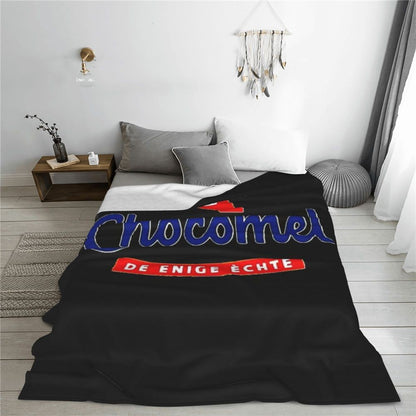 Chocomel Chocolademelk Nederland Blanket Fleece Sofa Throw Blanket Breathable for Couch Bedding Outdoor Throws Bedspread Quilt