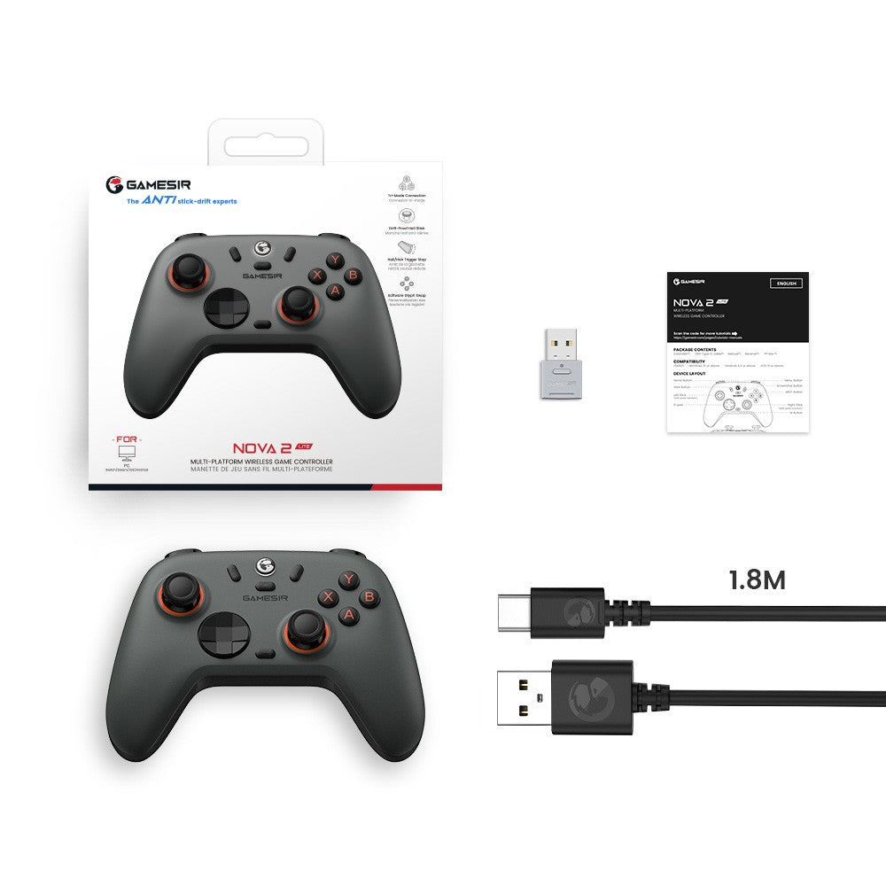 GameSir Nova 2 Lite Multi-Platform Wireless Game Controller for Switch, PC, Android and iOS