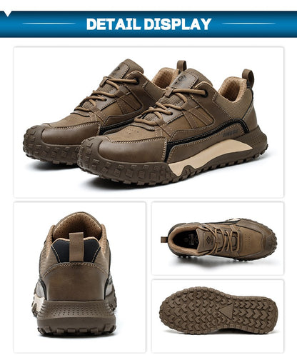 Men Safety Boots Indestructible Shoes Sneakers Steel Toe Protective Boots Anti-smash Anti-puncture Work Safety Shoes Anti-slip