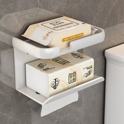 Toilet Paper Holder Aluminium Storage Rack Kitchen Towel Placement Of Seasoning Bottles Bathroom Wall Roll Of Paper Phone Storag