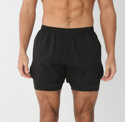 Gym Shorts Men Running Shorts with Liner Pockets Towel Loop Quick Dry Lightweight Workout Men's Breathable Athletic Sport Shorts