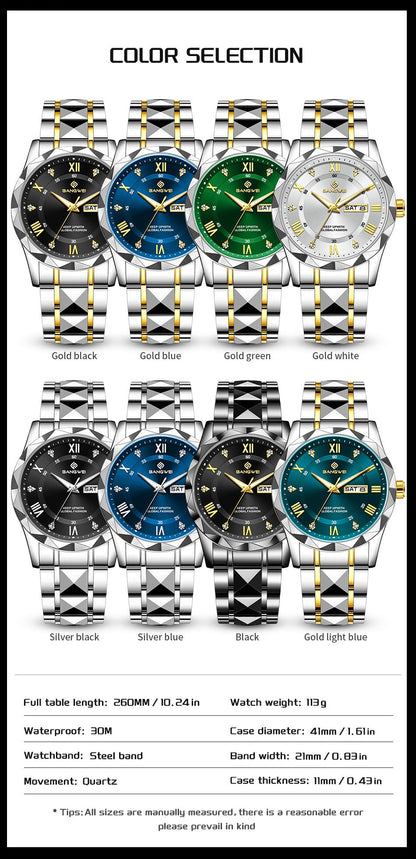 BANGWEI Woman Watch Luxury Elagant Classic Fashion ClockBusiness Casual Date Stainless Waterproof Luminous Quartz Ladies Watches