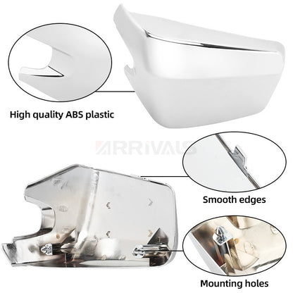 Motorcycle Parts Chrome Battery Fairing Side Covers For Honda Shadow ACE VT400 VT750 VT 400 750 2004-2013