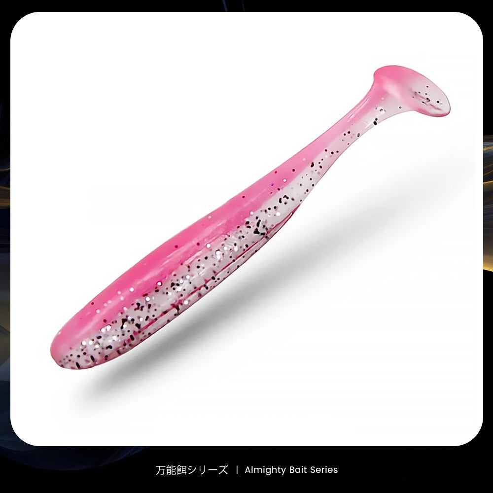 Bazuca 100mm 150mm Isca de Pesca Big Easy Shiner Shad Worm Silicone T Cauda Iscas Macias Wobbler Swimbait Pesca Baixo Perca Inverno