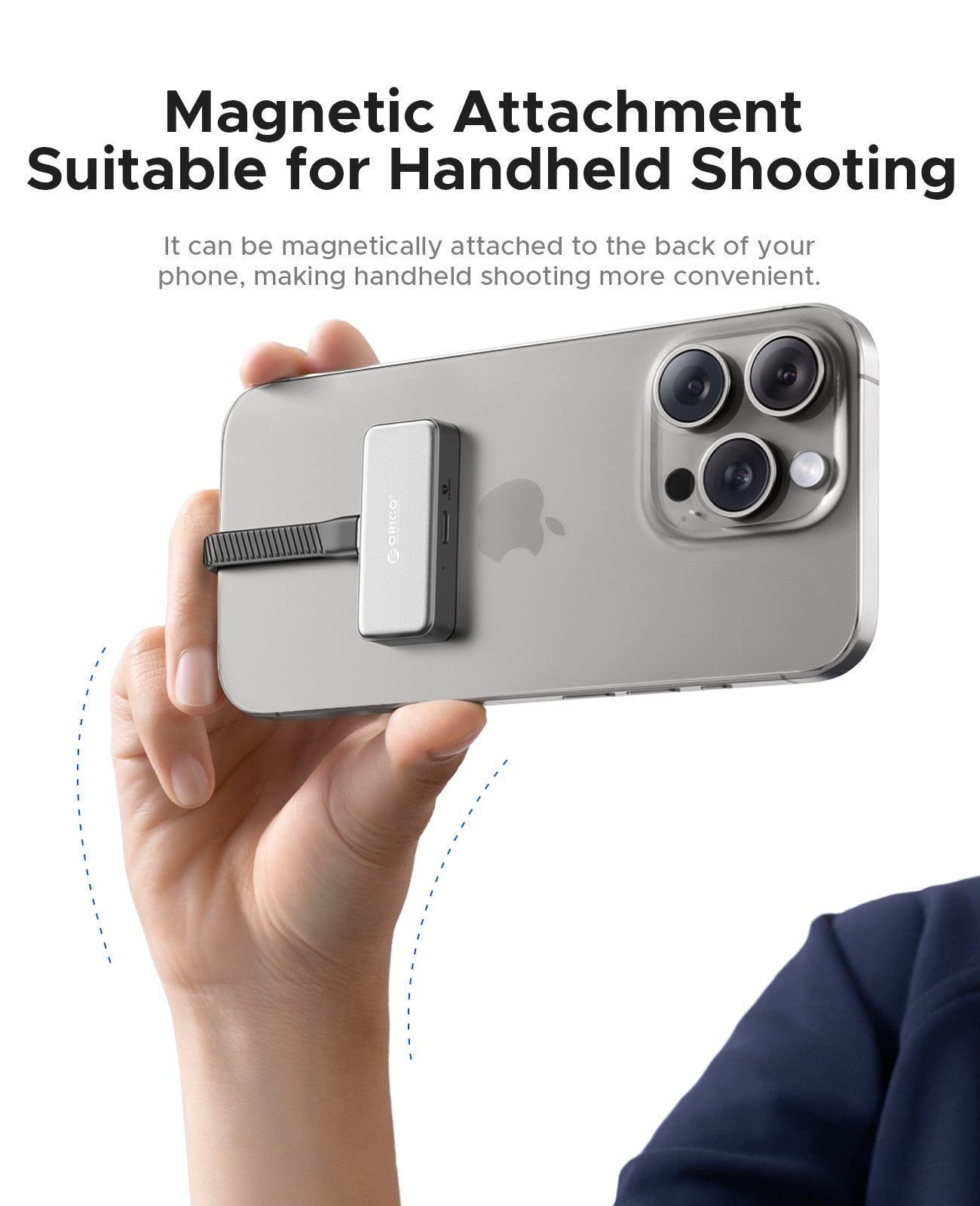 ORICO FlashPod 256GB MINI SSD Portátil ProRes com Plug Direto e Carregamento Rápido PD 100W para Dashcam Celular Mac PC iPhone 16/15
