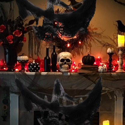 Artificial Spider Web Halloween Decoration Scary Party Scene Props White Stretchy Cobweb Horror House Home Decora Accessories