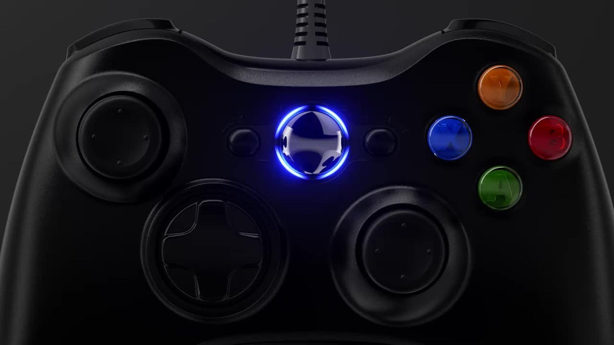 For Xbox 360 Slim/Lite/E/PC Controller,Wireless/Wired Game Remote Control 6-axis Gryo Dual Vibration Precision Joystick Gamepads