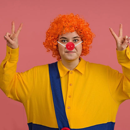 1pcs Light Up Clown Nose Red Glowing Led Novelty Circus Prop For Halloween Party Adult Cosplay Accessory Reindeer Decor