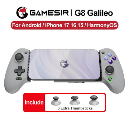 GameSir G8 Galileo Gamepad for Android iPhone 17/16 Phone Mobile Controller Hall Effect Sticks Analog Triggers Big Hands Design