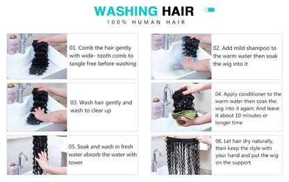 Pacotes de Cabelo Humano Ondulado Profundo de 32 36 40 Polegadas Cabelo Brasileiro Remy Virgem para Mega Hair Cacheado 1/2/3/4 Pacotes de Mega Hair com Preços Promocionais