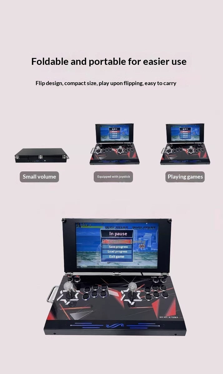 2026 New 21-inch Large Screen Home Game Console for Two-Player Fighting Built-in Games No Lag Street Fighter Arcade Game Console