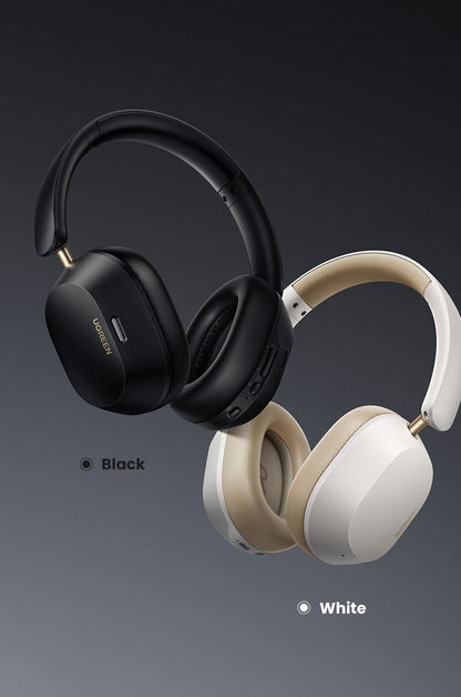 Fones de ouvido Bluetooth sem fio UGREEN Max5c ANC com cancelamento de ruído ativo de 43dB, Hi-Res LDAC, 75H de áudio espacial