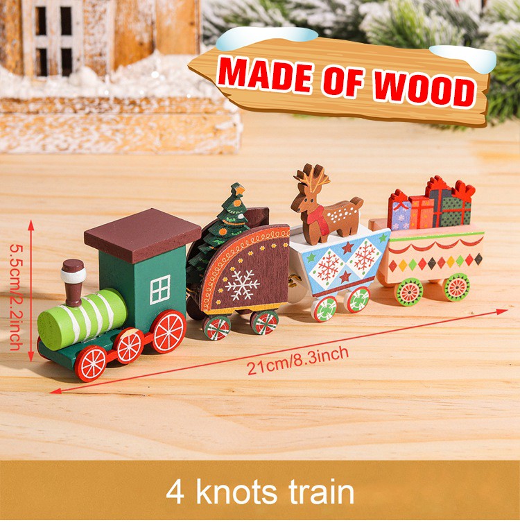 Wooden/Plastic Train Christmas Ornament Merry Christmas Decoration For Home 2025 Xmas Gifts Noel Natal Navidad New Year 2026