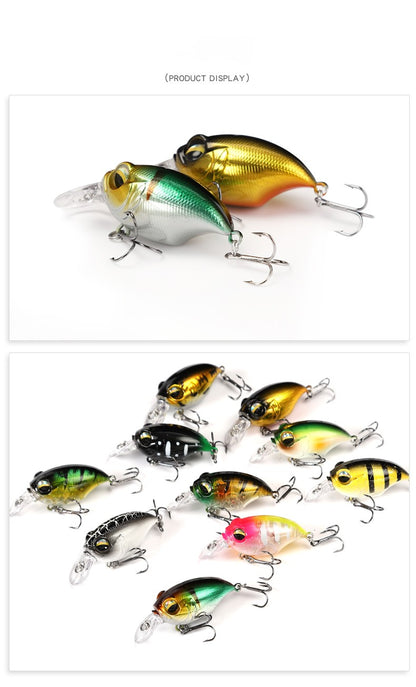 38mm 8g Topwater Mini Crankbait Fishing Lure Floating Wobbler Artificial Hard Bait for Pike Walleye Bass Plastic Swimbait Tackle