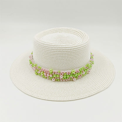 Bucket hat letters summer ladies bucket hat sun hat ladies straw hat fedora hat European men and women hat letters