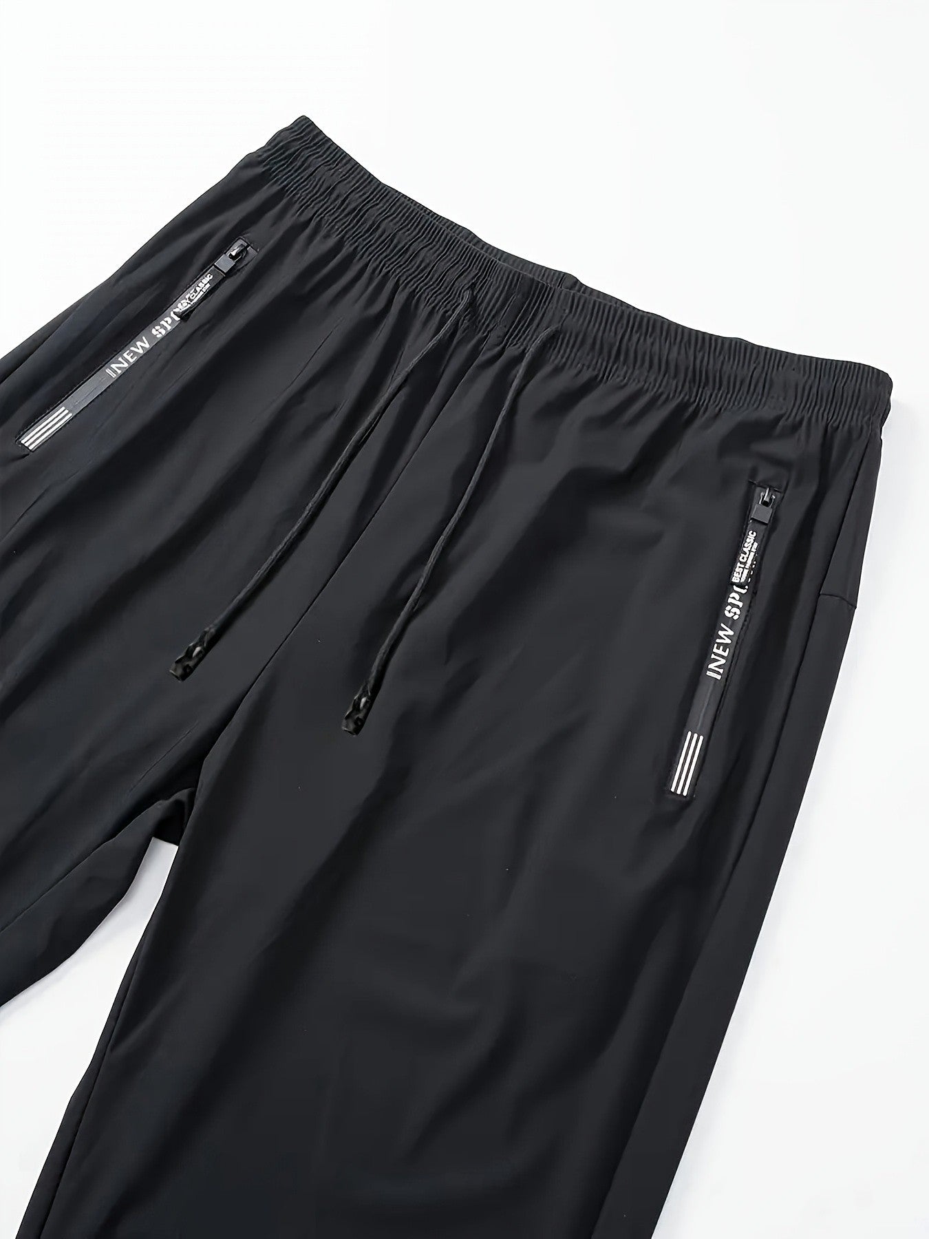 Calça Jogger Masculina Plus Size Respirável para Homens Calça de Moletom Secagem Rápida Reta Cós Elástico Estilo Coreano Clássico Esportivo