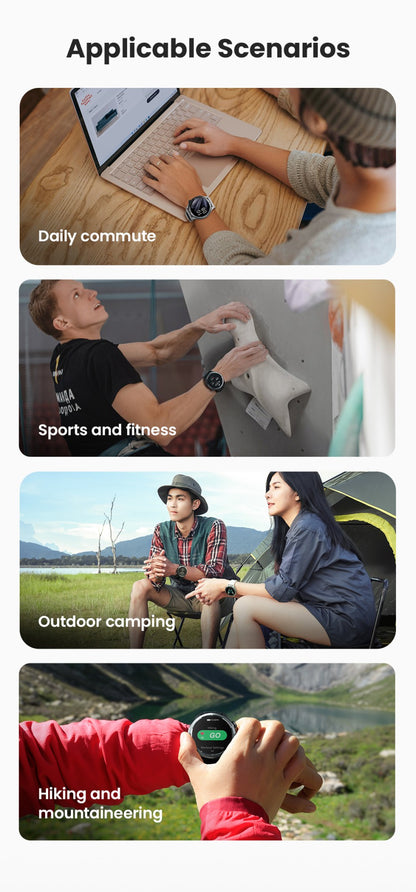 Smartwatch HAYLOU Solar Neo Tela HD de 1.53'' Monitoramento de Saúde 24H Chamada Bluetooth Smartwatch Masculino Feminino Relógios Esportivos Inteligentes