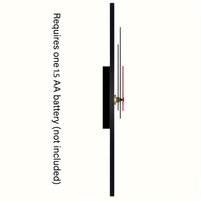 Silent Quartz Movement Round Wall Clock with Red Electric Guitar & Speakers Design - Glass Art Clock for Bedroom, Kitchen, Stud