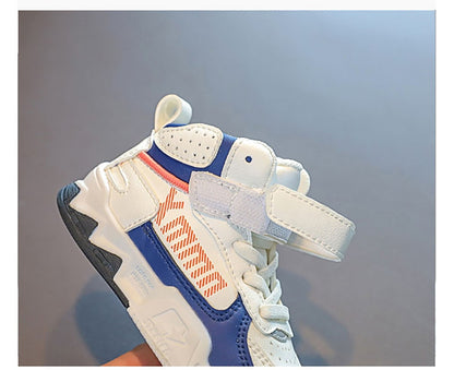 Fashion Sneakers For Kids Trend Fashion Basketball Shoes For Boy Soft-soled Anti-slippery Children's Sport Shoes Tennis Shoes