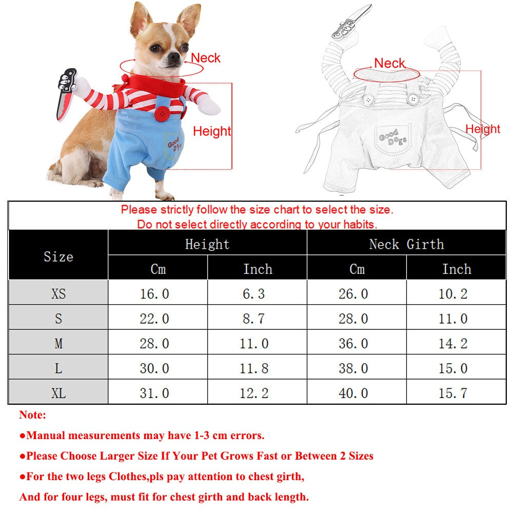 Fantasia de Cosplay de Cachorro para Cães e Gatos Pequenos, Médios e Grandes, Roupinhas de Festa de Halloween, Jaqueta Fofa para Cães, Roupas para Pets Labrador Bulldog