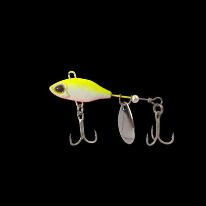 7/10/14g Isca Giratória VIB Vibração Longa Colher Rotativa com Cauda Giratória Isca Pesca Jig Trator Iscas Duras Pesca Pesca