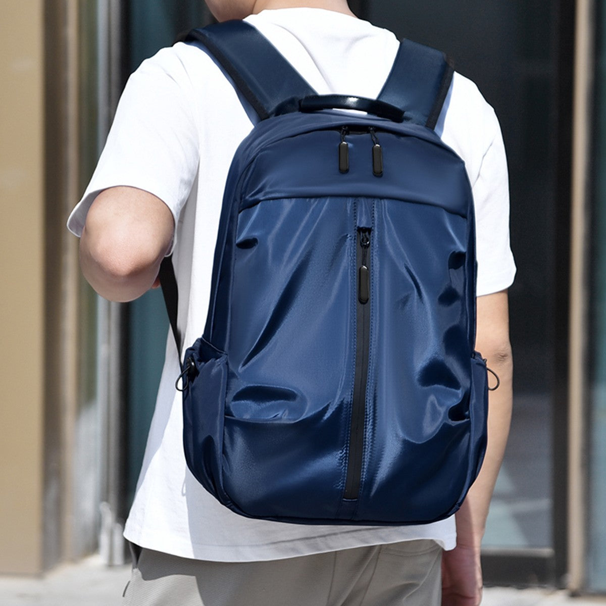 Mochila Masculina Casual de Grande Capacidade para Viagem com Carregamento Leve Impermeável para Computador Mochila Escolar Unissex para Estudantes