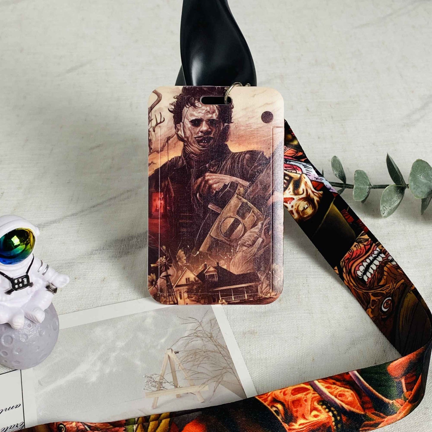 Anime Lanyards Keychain Badge Holder ID Credit Card Pass Hang Rope Lariat Lanyard for Keys Anime Accessories Gifts Halloween