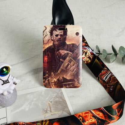 Anime Lanyards Keychain Badge Holder ID Credit Card Pass Hang Rope Lariat Lanyard for Keys Anime Accessories Gifts Halloween