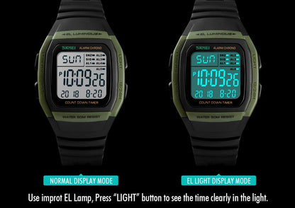 SKMEI Men Wristwatch Casual Outdoor Male Clock Luminous montre homme Digital Dual Time Sport Mens Watches 1251 2100 1278
