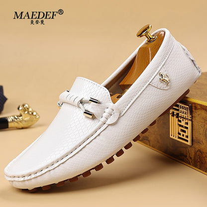 MAEDEF Mens Shoes Loafers Men's Dress Shoes Comfortable Casual Business Male Shoes Man Driving Shoe Plus Size 39-48 Moccasins