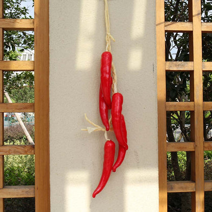 Artificial Simulation Food Vegetables Fake Chili Pepper Fruit Photography Props For Decoration Room Home Christmas Wall Decor