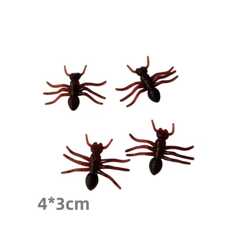 12/24pcs Halloween Simulation Bug Cockroach Spider Centipede Scorpion Plastics Prank Bug Funny 2025 Halloween DIY Decoration