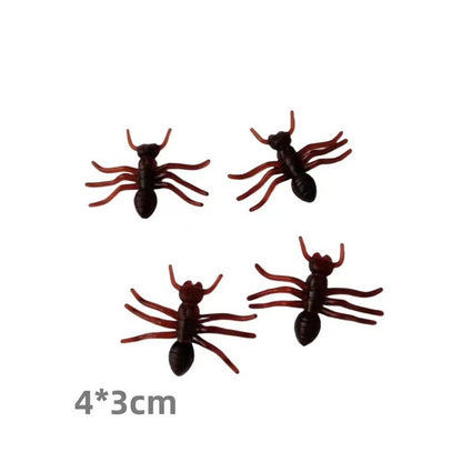 12/24pcs Halloween Simulation Bug Cockroach Spider Centipede Scorpion Plastics Prank Bug Funny 2025 Halloween DIY Decoration
