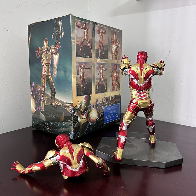 Crazy Toys Iron Man 3 Mark XLII Mk 42 Limted Edtion PVC Action Figure Body Changable Model Toy Gift For Collection Joint Movable