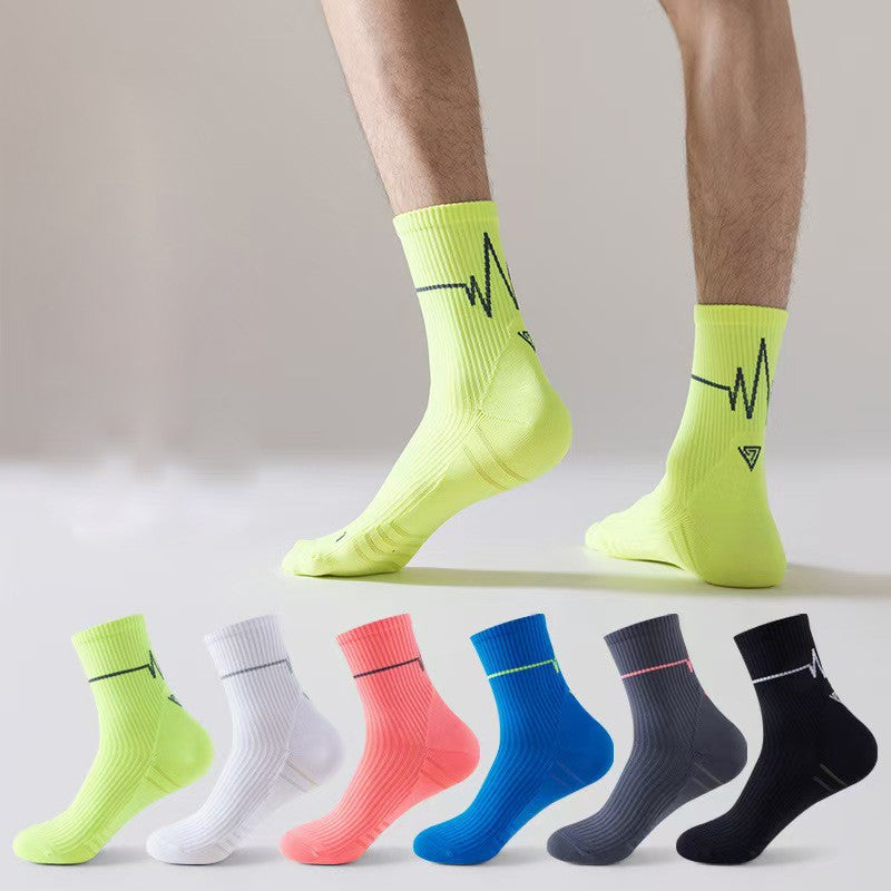 1/3Pair Professional Running Socks Men's Women Marathon Whiteline Cycling Socks Men Lady Sport Running Sports Socks