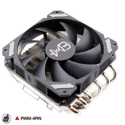CPU Radiator Fan Low Profile Cooler Pwm 4pin 120mm LGA 1150 1151 1155 1156 1200 1700 2011 V3 X79 X99 AM3 AM4 Ultra Slim RGB ARGB