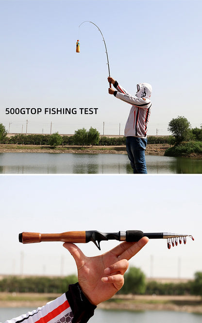 Lure Fishing Rod 1.3m 1.6m 1.8m Carbon Spinning Casting Baitcasting Mini Short Light Travel Lure Rod
