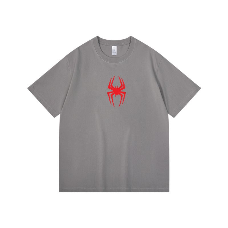Summer New Spider Man Crossover Universe T-shirt for Men's and Women's Anime Graphic Short Sleeve Loose Cotton Tops Clothing