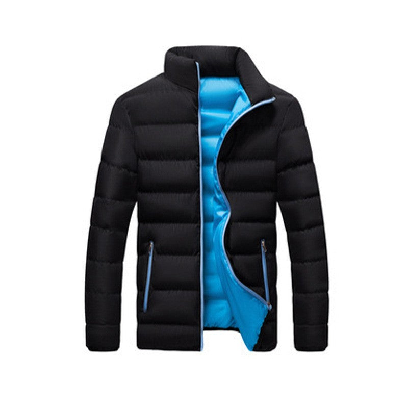 Winter thickened sports cotton jacket men stand-up cardigan outdoor cotton jacket casual jacket warm men's tops