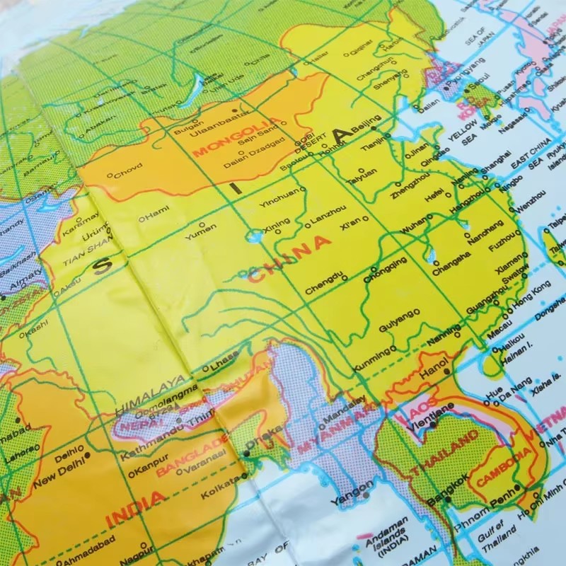 30cm Inflate Globe Beach Ball Toy Map Education Geography Teaching Balloon Props Kid Birthday Gift Water Pool Air Globos Ball