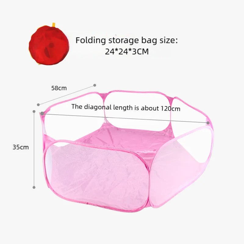 Portátil Pequena Gaiola para Animais de Estimação Transparente Tenda Gaiola para Gatos e Cães Cercado Dobrável Aberto para Cães Hamsters Coelhos Porquinhos-da-Índia