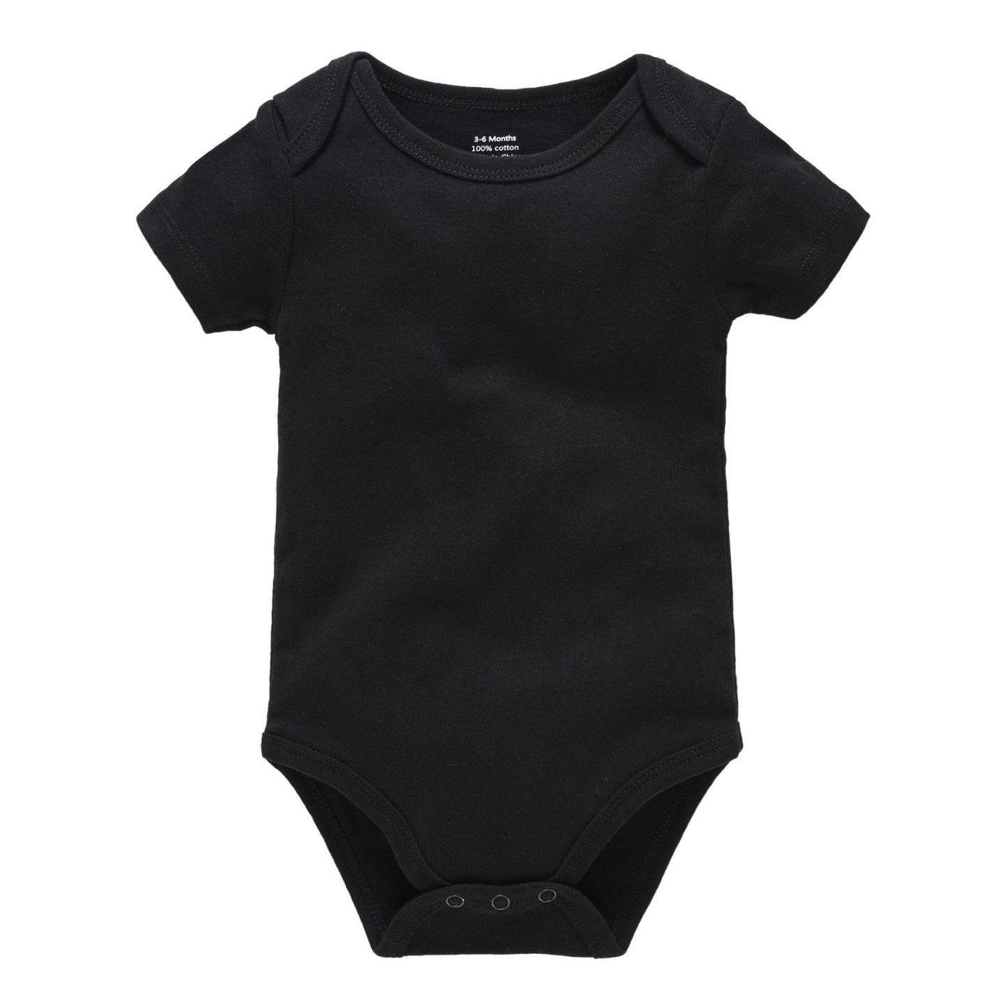 1/3Pcs Baby Boys Clothes 100%Cotton Solid Black Short Sleeve Blank Baby Bodysuits body bebe  Newborn Jumpsuit Plain 0-24 Months