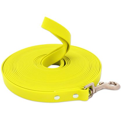 Guia de Cachorro Impermeável Longa de PVC Coleira Fácil de Limpar para Cães Pequenos, Médios, Grandes, Grandes, para Caminhada e Adestramento, 3m 5m 10m 15m