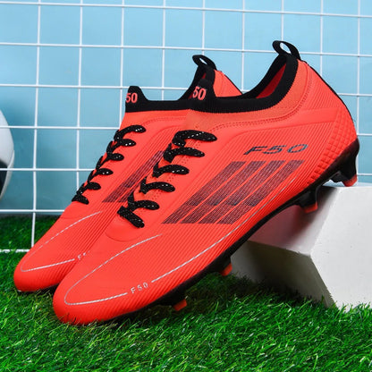 Men Professional Soccer Shoes Society Cleats Outdoor Football Shoes Society Cleats Grass Training Football Field Boots Sneaker