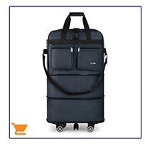Expandable Luggage Set 2 Piece Softshell Suitcase 20inch Carry-on Luggage & 28inch Checked Luggage for Travel or Business