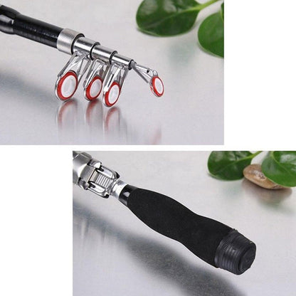 1~2.3m Telescopic Mini Fishing Rods Super Hard Carbon Steel Rivers Lakes Fishing Rod Portable Sea Pole Fishing Good Accessories