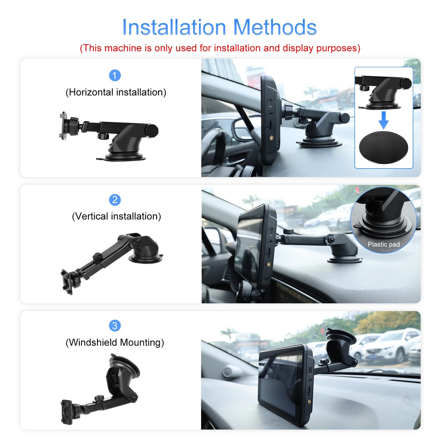 Podofo 7" Wireless CarPlay Player Android Auto IPS Multimedia Player FM Radio Bluetooth Intelligent System Autoradio 2din Stereo