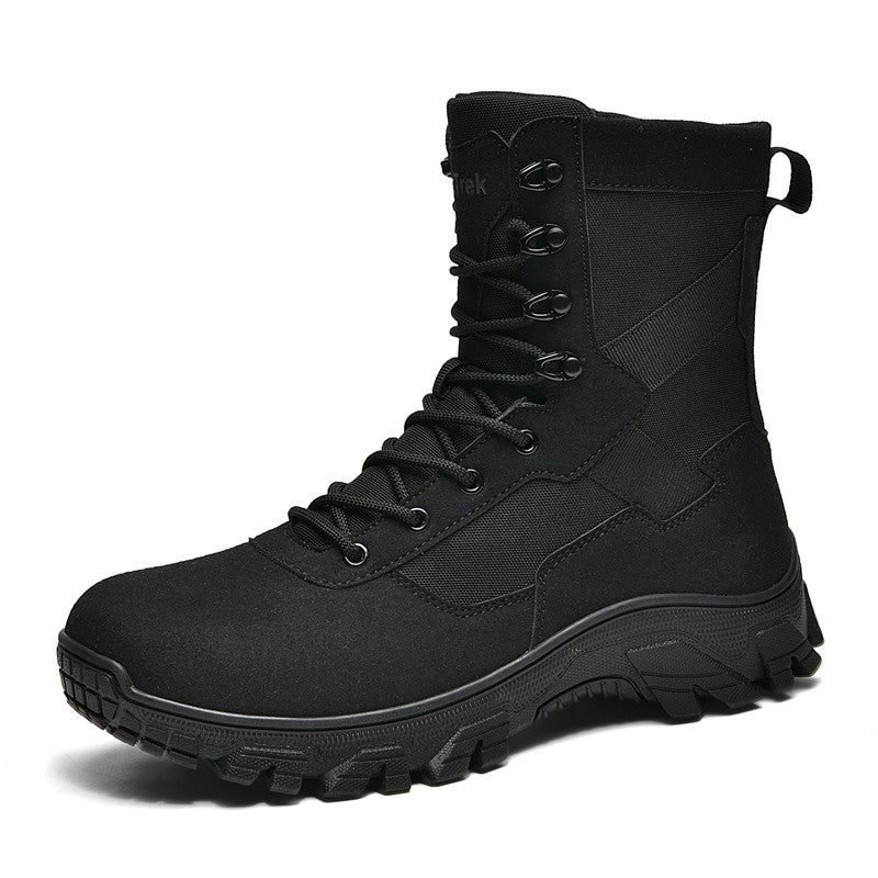 Botas impermeáveis de alta qualidade para homens grandes para caminhadas e treinamento em campo de batalha ao ar livre no outono de 2025
