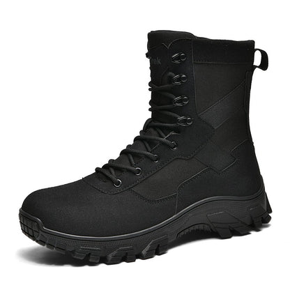 Botas impermeáveis de alta qualidade para homens grandes para caminhadas e treinamento em campo de batalha ao ar livre no outono de 2025